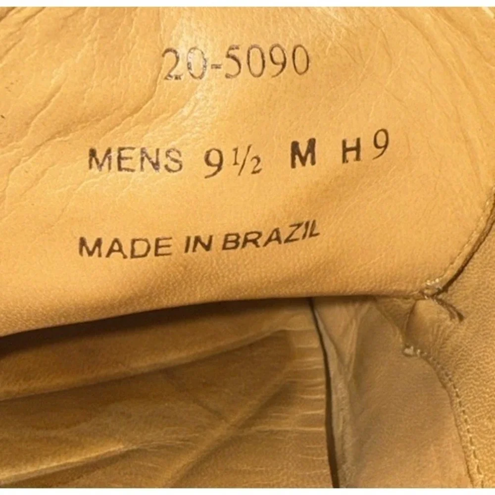 Johnson & Murphy Men's Leather Shoes Sz US 9 1/2 M Brazil Brown